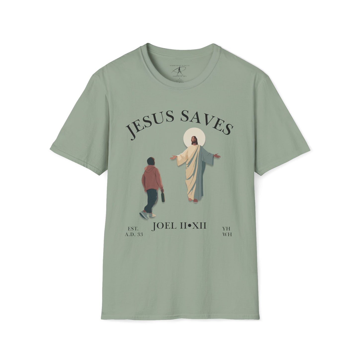 JESUS SAVES – Return to Me T-Shirt (Joel 2:12) | Front Print Only