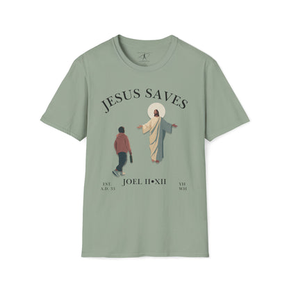 JESUS SAVES – Return to Me T-Shirt (Joel 2:12) | Front Print Only