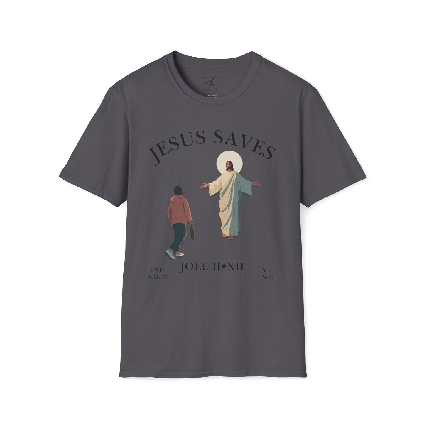 JESUS SAVES – Return to Me T-Shirt (Joel 2:12) | Front Print Only