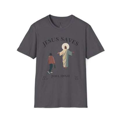 JESUS SAVES – Return to Me T-Shirt (Joel 2:12) | Front Print Only