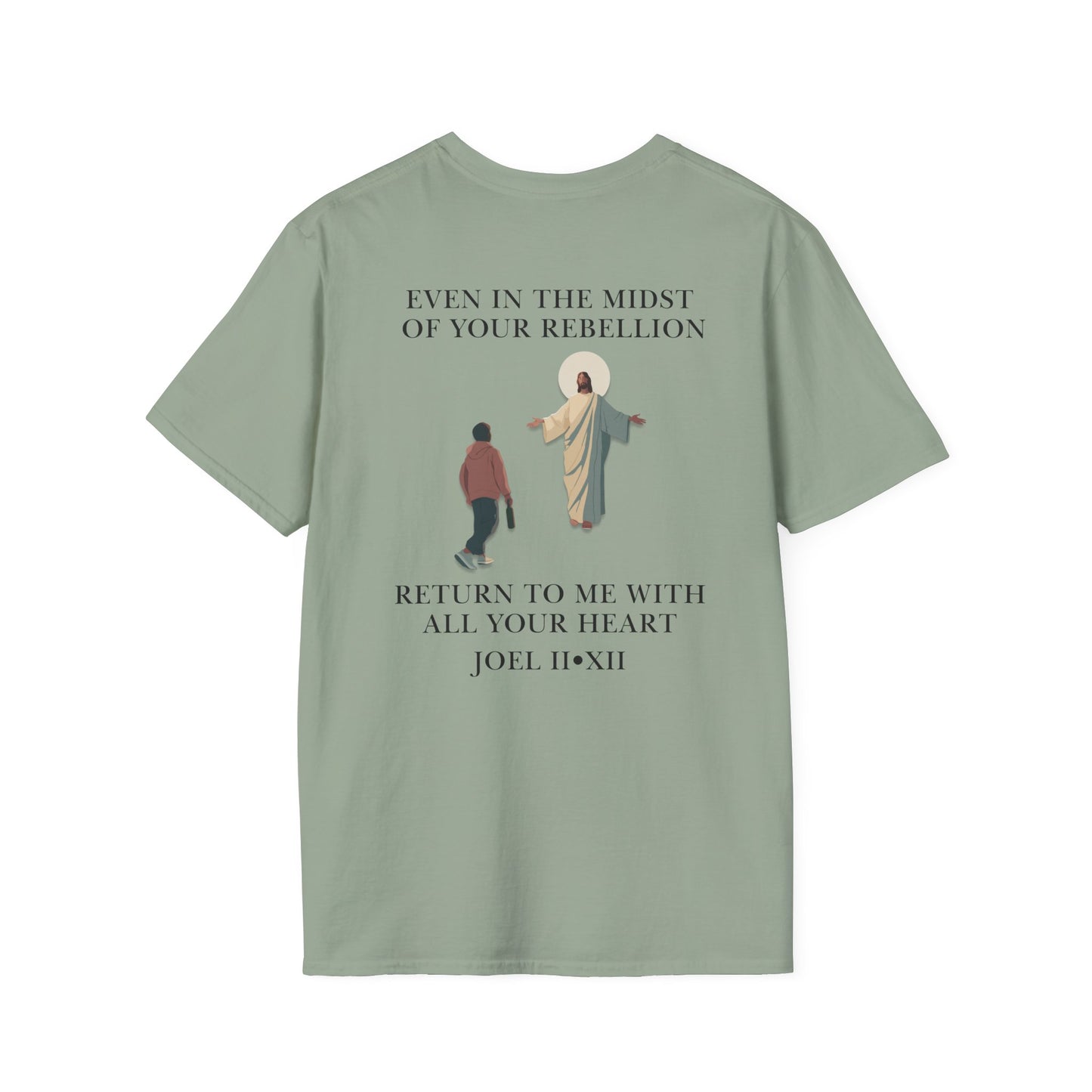 JESUS SAVES – Return to Me T-Shirt (Joel 2:12)