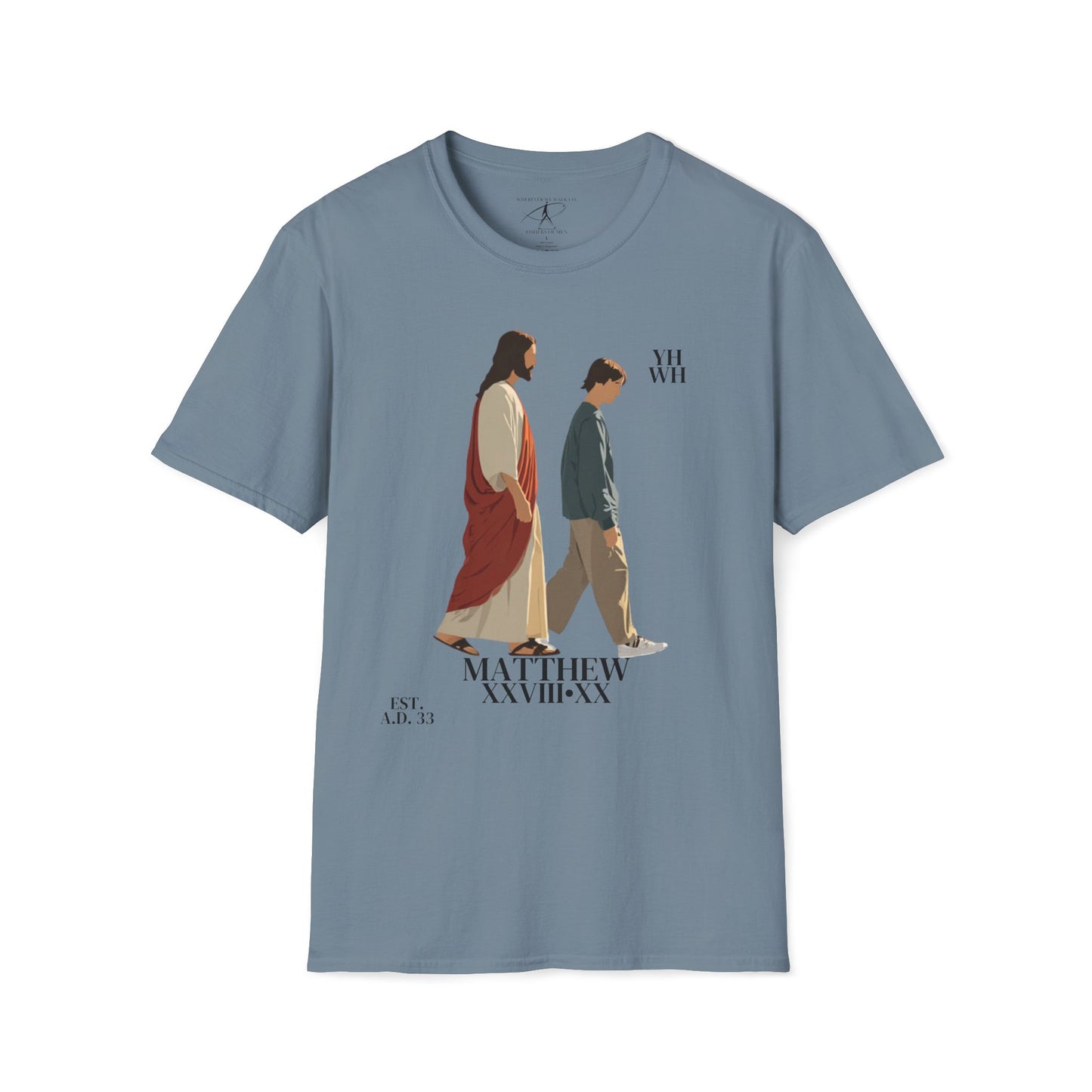 I AM WITH YOU ALWAYS - T-Shirt (Matthew 28:20) | Front Print Only