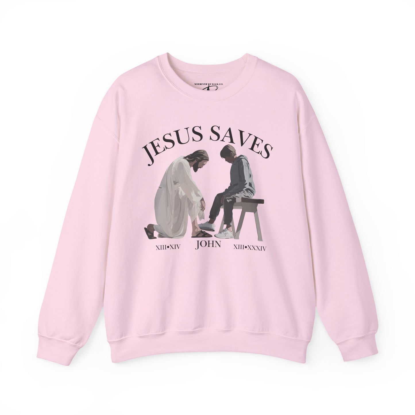 JESUS SAVES – Servant King Crewneck (John 13)