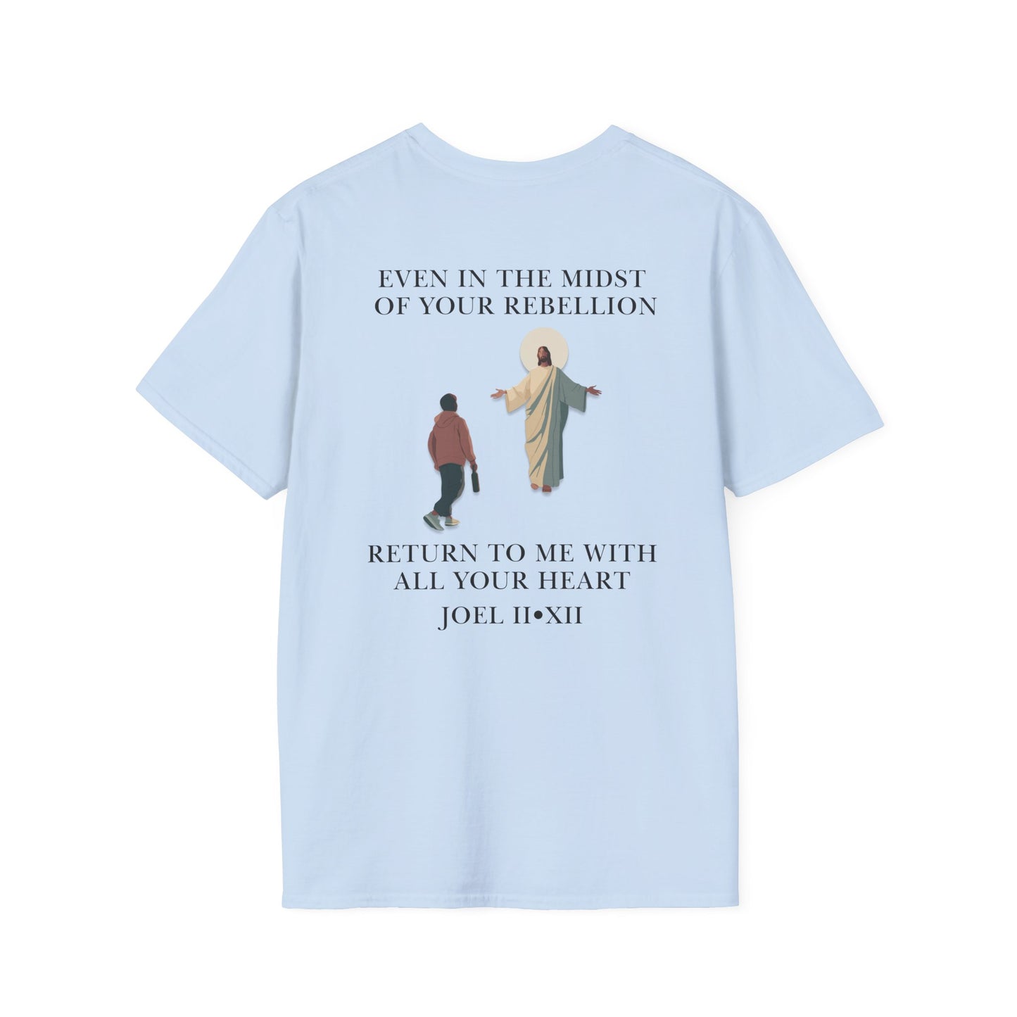 JESUS SAVES – Return to Me T-Shirt (Joel 2:12)
