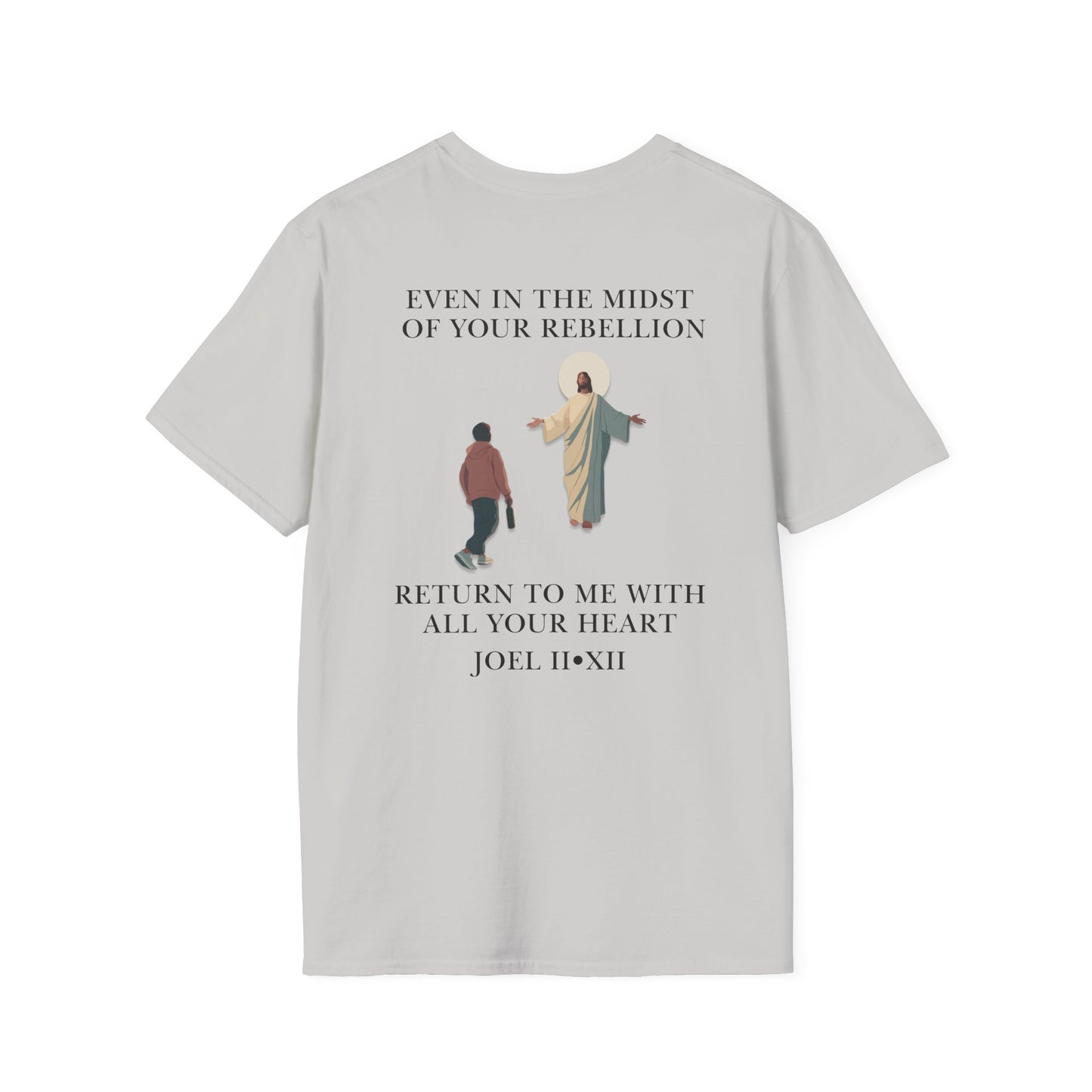 JESUS SAVES – Return to Me T-Shirt (Joel 2:12)