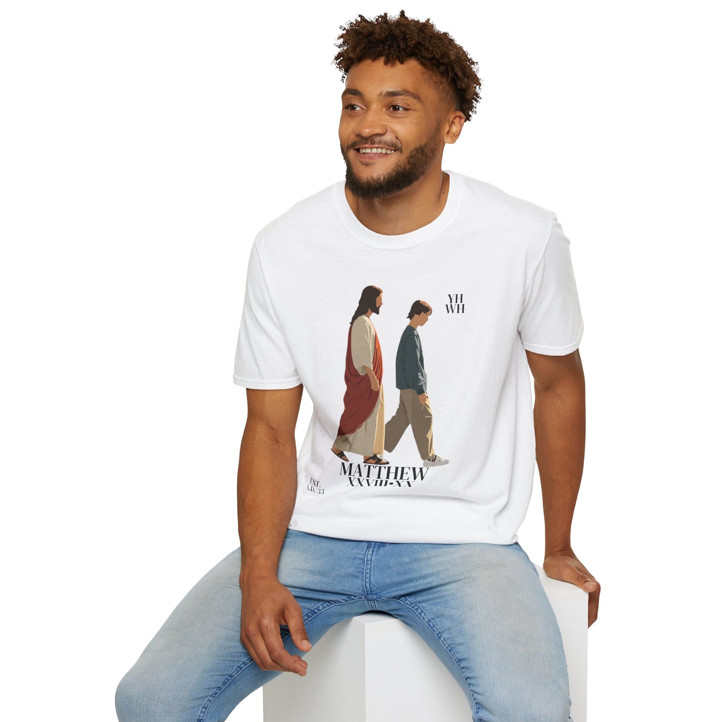 I AM WITH YOU ALWAYS - T-Shirt (Matthew 28:20) | Front Print Only