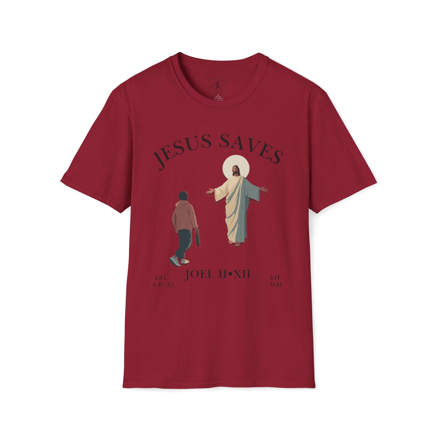 JESUS SAVES – Return to Me T-Shirt (Joel 2:12) | Front Print Only