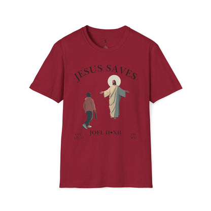 JESUS SAVES – Return to Me T-Shirt (Joel 2:12) | Front Print Only