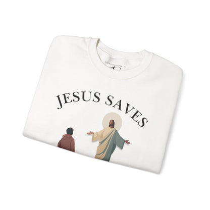 JESUS SAVES – Return to Me Crewneck (Joel 2:12) | Front Print Only