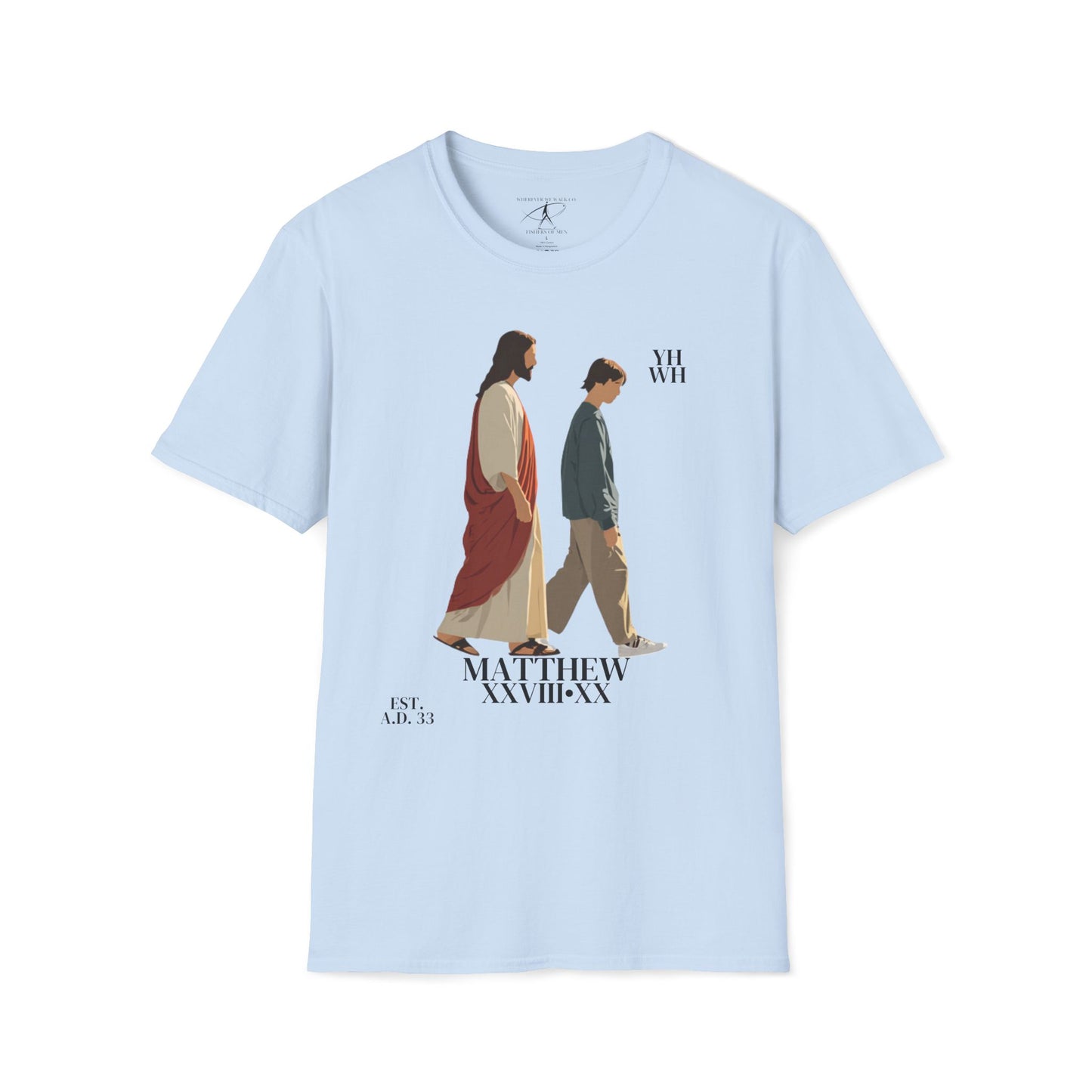 I AM WITH YOU ALWAYS - T-Shirt (Matthew 28:20) | Front Print Only
