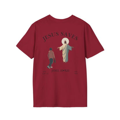JESUS SAVES – Return to Me T-Shirt (Joel 2:12) | Back Print V2