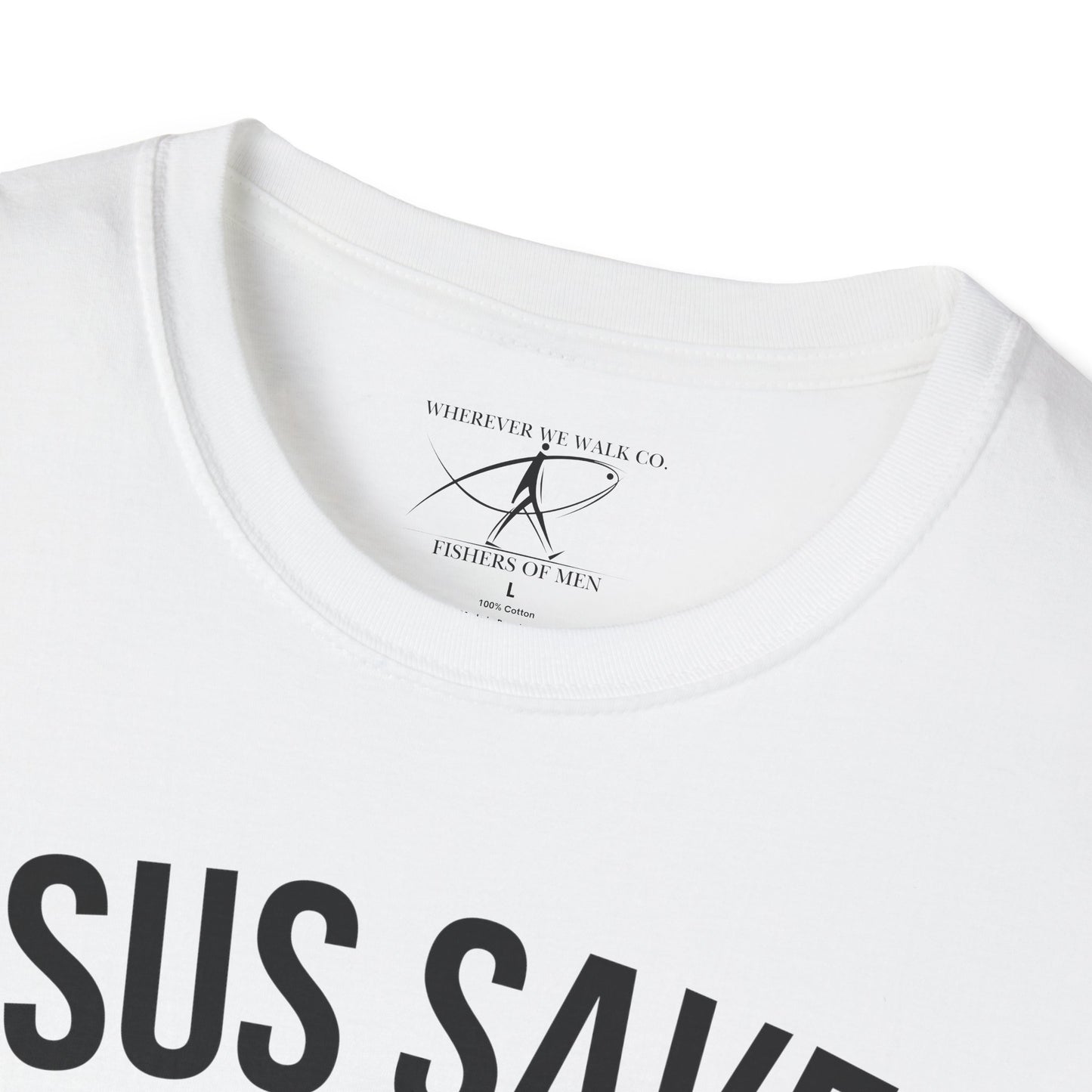 JESUS SAVES - Carried by Christ T-Shirt (Luke 15:6)