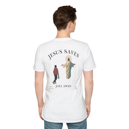 JESUS SAVES – Return to Me T-Shirt (Joel 2:12) | Back Print V2