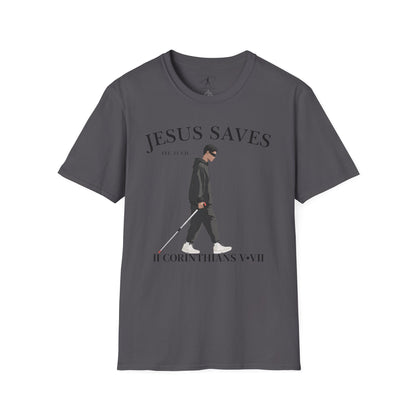 JESUS SAVES – Faith Not Sight T-Shirt (II Corinthians 5:7)