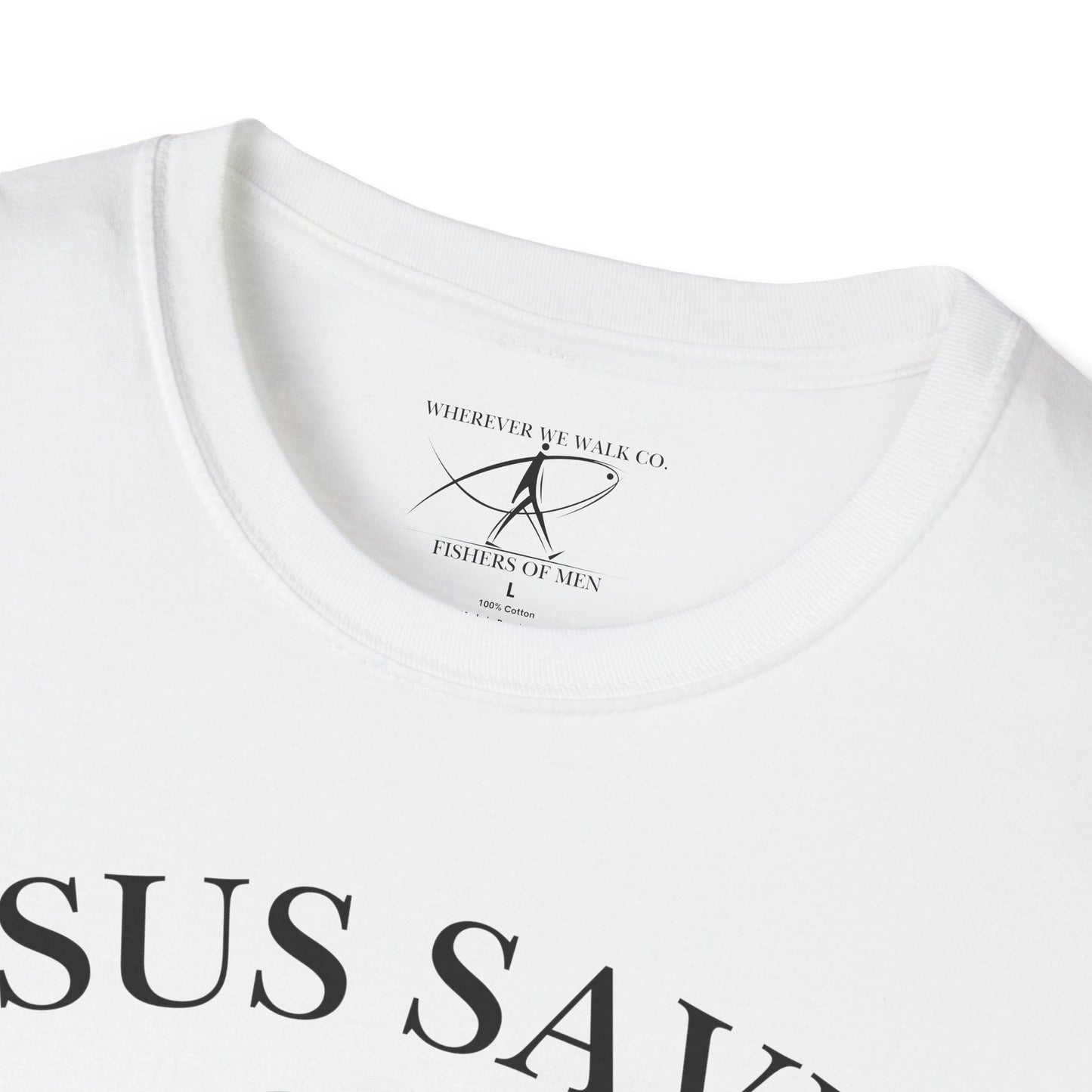 JESUS SAVES – Servant King T-Shirt (John 13) | Front Print Only
