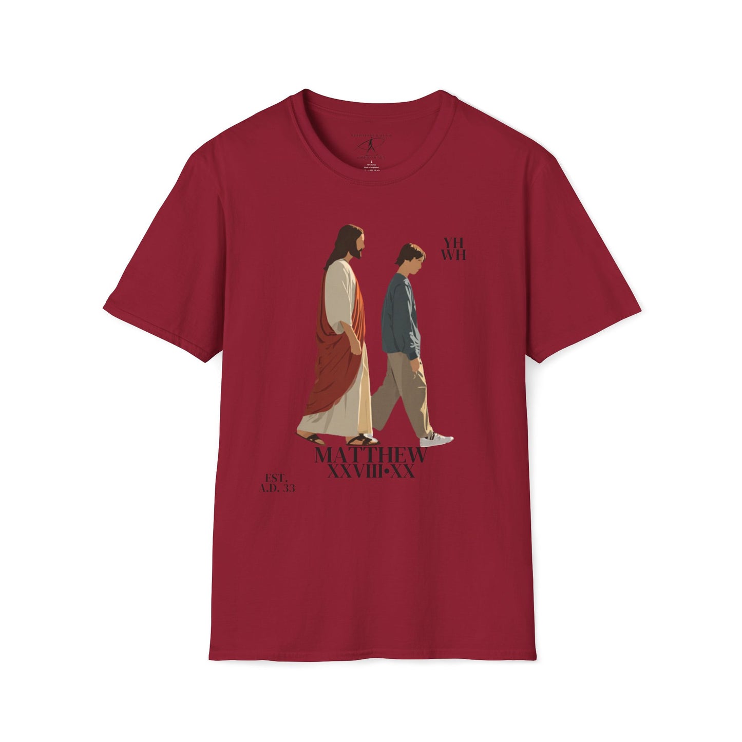 I AM WITH YOU ALWAYS - T-Shirt (Matthew 28:20) | Front Print Only