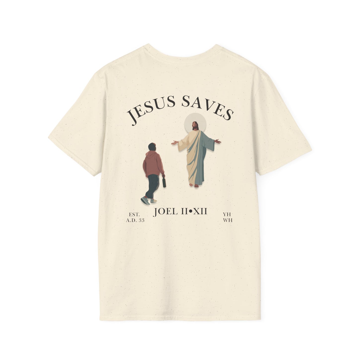 JESUS SAVES – Return to Me T-Shirt (Joel 2:12) | Back Print V2