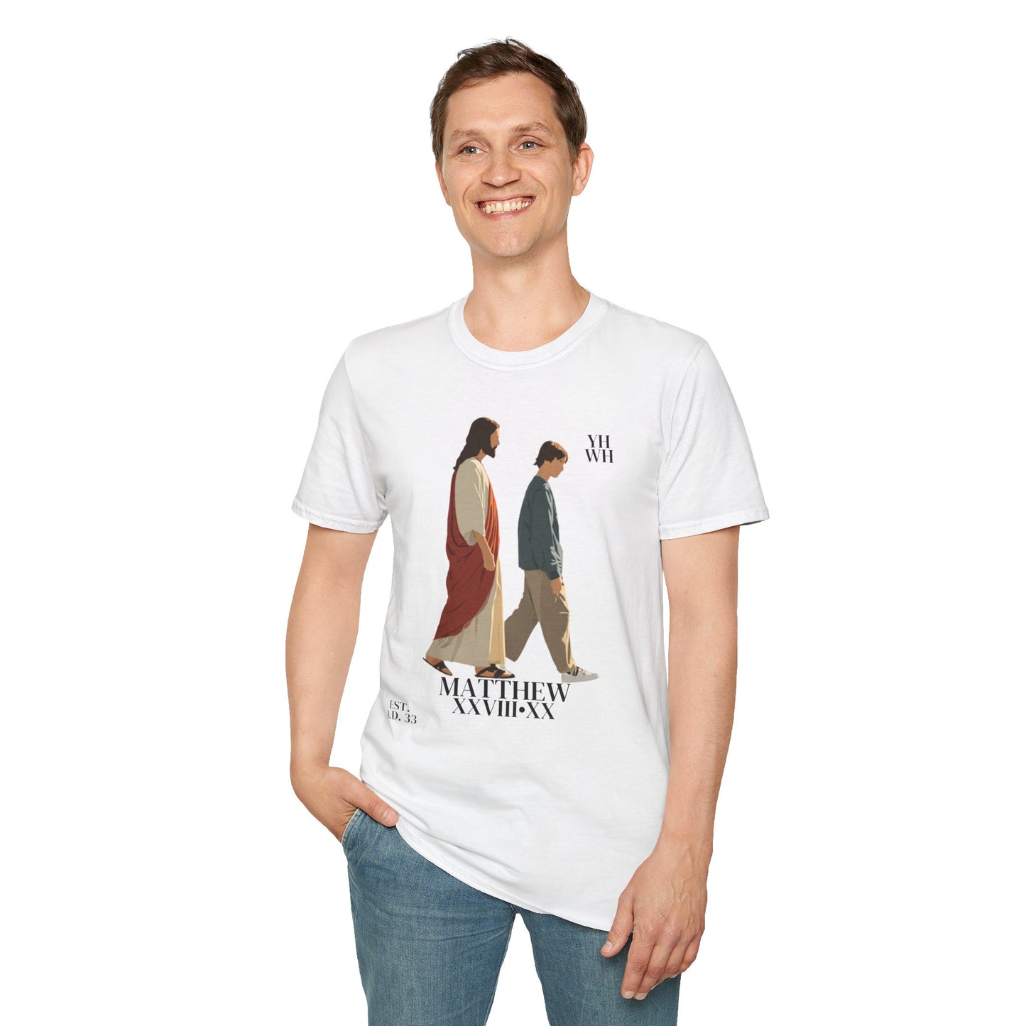 I AM WITH YOU ALWAYS - T-Shirt (Matthew 28:20) | Front Print Only