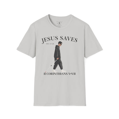 JESUS SAVES – Faith Not Sight T-Shirt (II Corinthians 5:7)