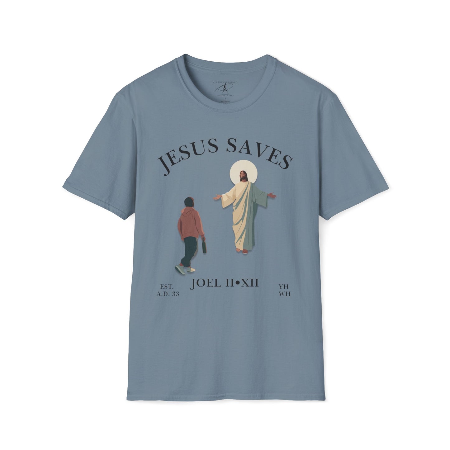 JESUS SAVES – Return to Me T-Shirt (Joel 2:12) | Front Print Only
