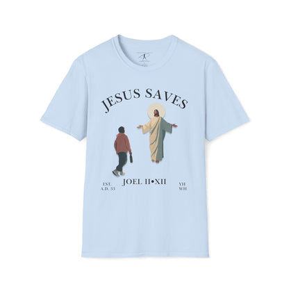JESUS SAVES – Return to Me T-Shirt (Joel 2:12) | Front Print Only