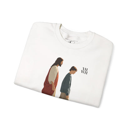 I AM WITH YOU ALWAYS Crewneck (Matthew 28:20) | Front Print Only