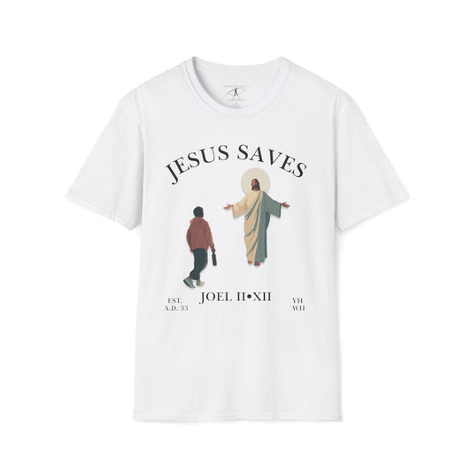 JESUS SAVES – Return to Me T-Shirt (Joel 2:12)